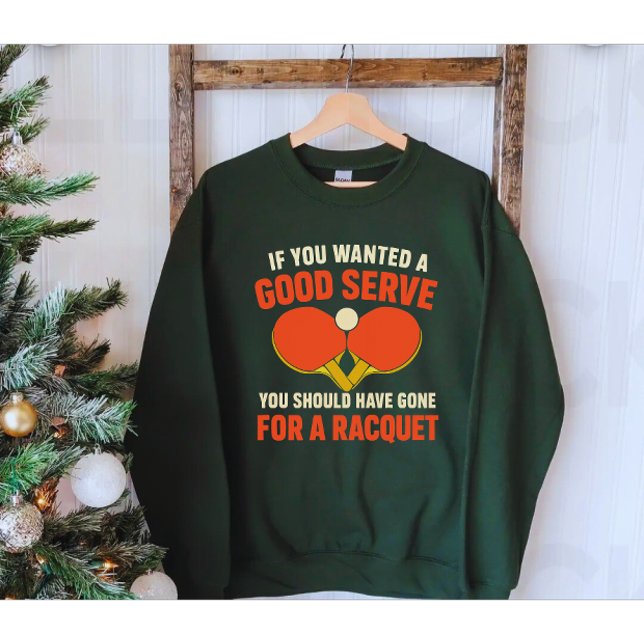 Tröja för pingisälskare | Roligt citat  Lång Ärmad Tröja (Modern ping pong funny quote sweatshirt )
