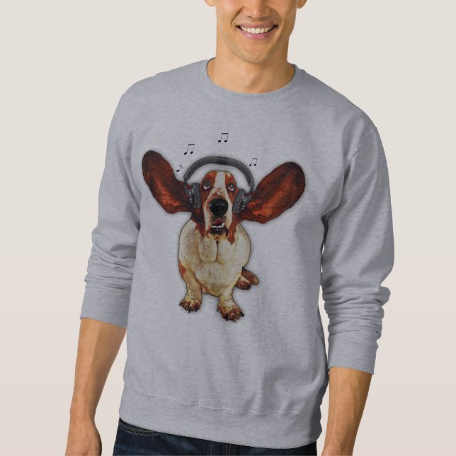 Tröja för Raglan för dräkt för Bassethundamerikan Sweatshirt (Framsida)