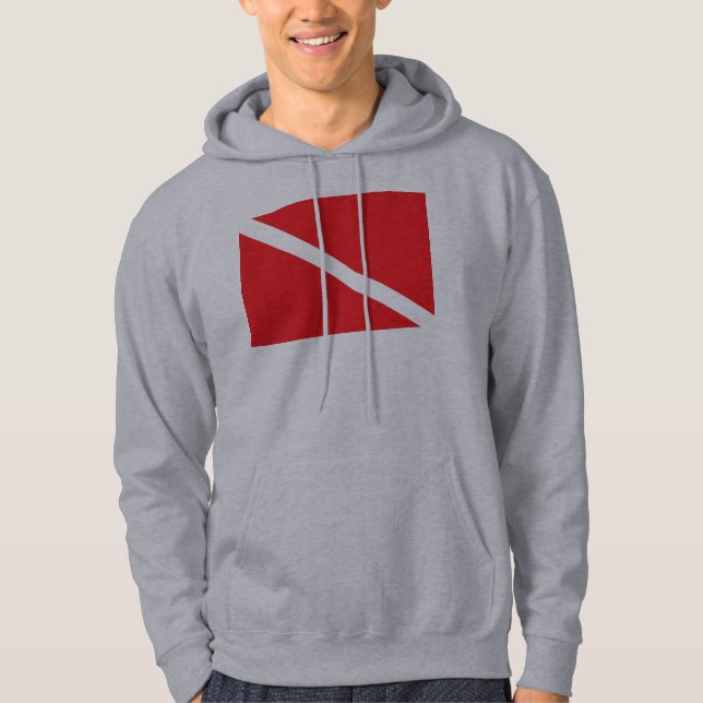 Tröja för SCUBAdykflagga Sweatshirt (Framsida)