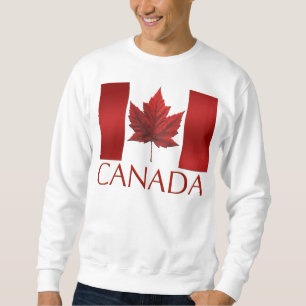 Tröja för souvenir för Kanada tröjaKanada flagga Långärmad Tröja