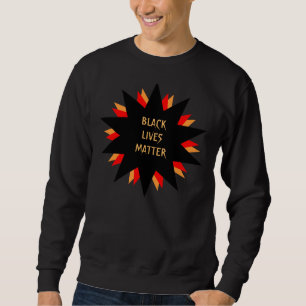 Tröja för svartlivmateria sweatshirt
