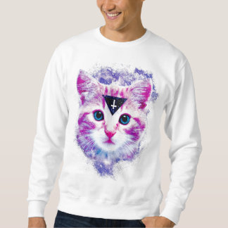 Tröja för triangelutrymmekattunge sweatshirt