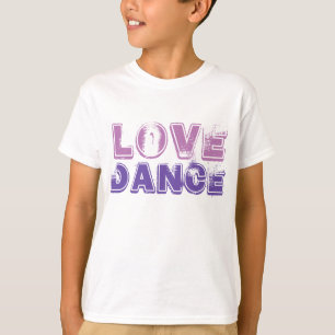 Tröja för Tshirt för kärlekdansflickor