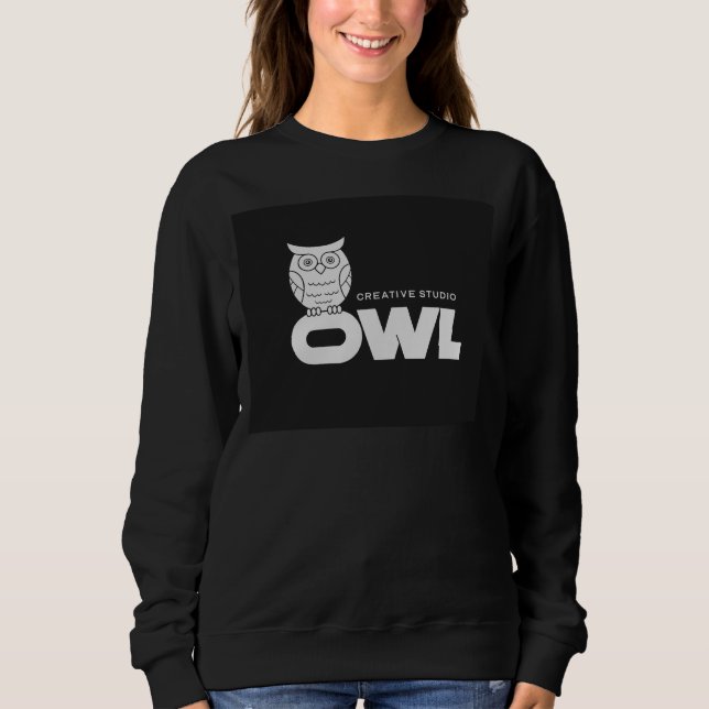 Tröja från Owl Creative Studio – Söt uggla-logotyp (Framsida)