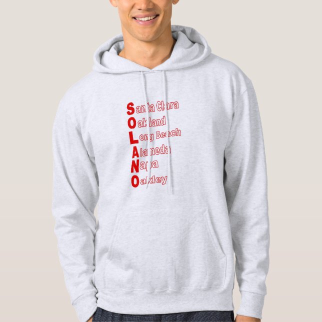 Tröja Hoodie ask män   CALIFORNIA   TURISM (Framsida)
