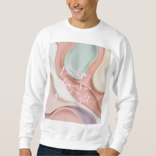 Tröja i stilrent abstrakt grafik lång ärmad tröja
