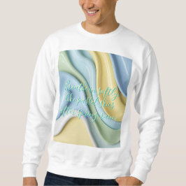 Tröja i stilrent abstrakt grafik lång ärmad tröja