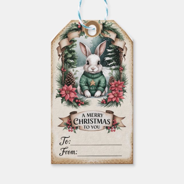 Tröja Kanin & Kott Charm Presentetikett (Framsidan)