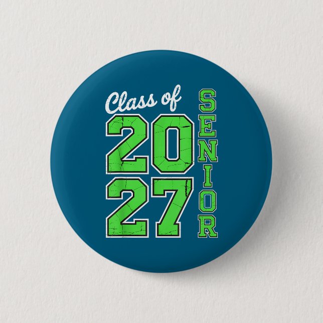 Tröja Klass 2027 Senior 27 Hög Knapp (Framsida)