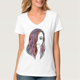 Tröja kvinnors T-shirt med bild