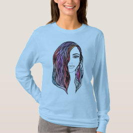 Tröja kvinnors T-shirt med bild