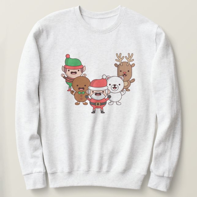 Tröja Lång Ärmad Tröja (Design framsida)