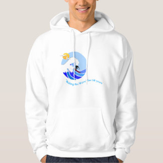Tröja (manar): Grundläggande Hooded, enkelt vinkar Hoodie