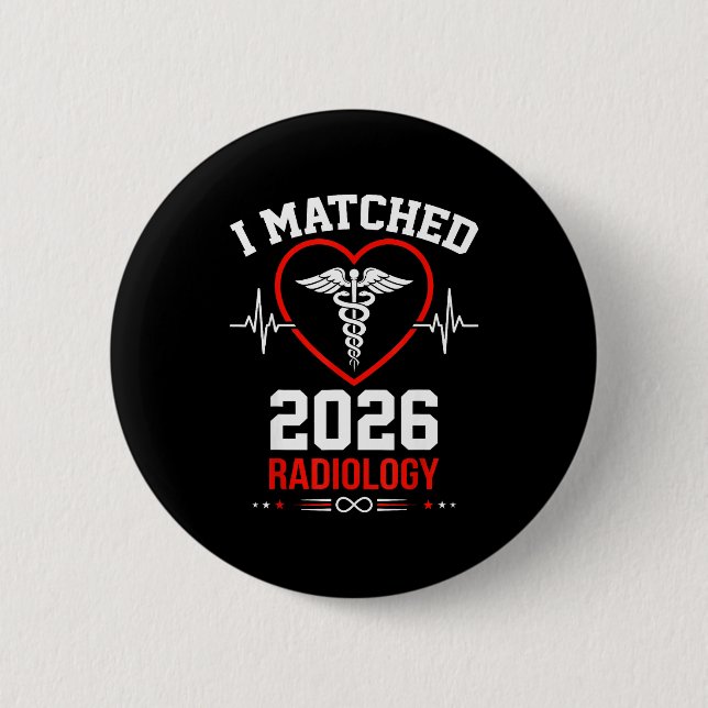 Tröja Matchad Radiologi Residency Match Day Knapp (Framsida)