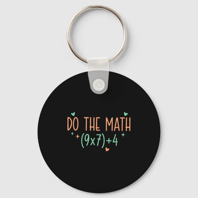 Tröja Math 67 Meme Sex Sju Nyckelring (Framsida)