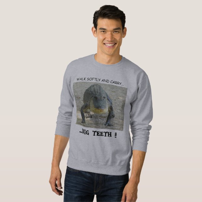 Tröja med alligatortema sweatshirt (Hel framsida)