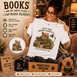 Tröja med Capybara som läser bok – Bara en till ka