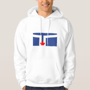 Tröja med flagga från Toronto, Kanada Hoodie