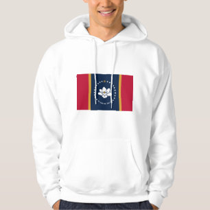 Tröja med huva med Mississippis flagga Hoodie