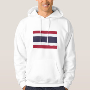 Tröja med huva med Thailands flagga Hoodie