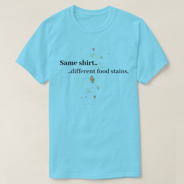 Tröja med matfläckar, smutsiga matsalar (Design framsida)