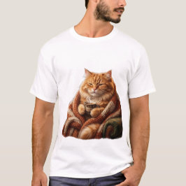 Tröja med mysig katt och kaffe