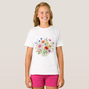 Tröja med vildblommor tryck