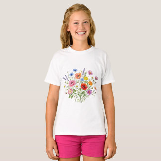 Tröja med vildblommor tryck