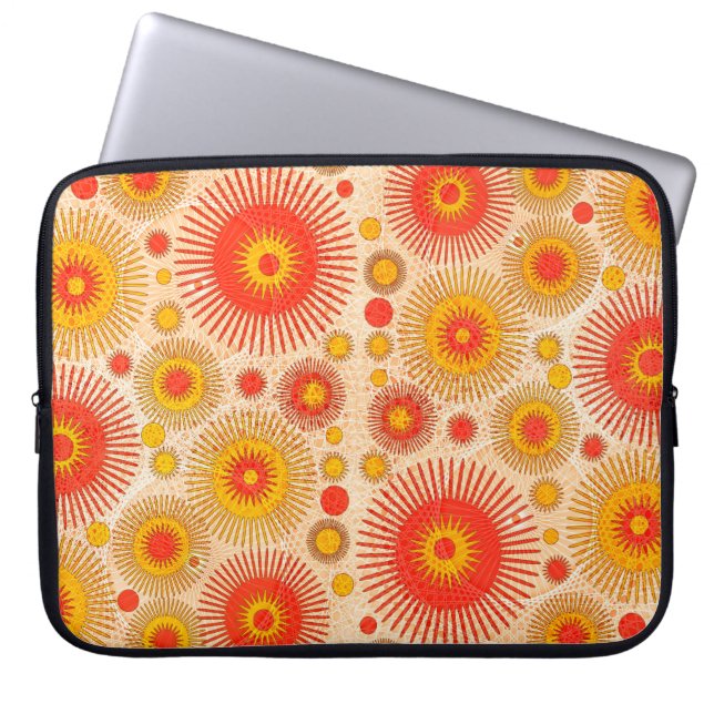 Tröja modern abstrakt design med blommigt och  laptop fodral (Framsidan)