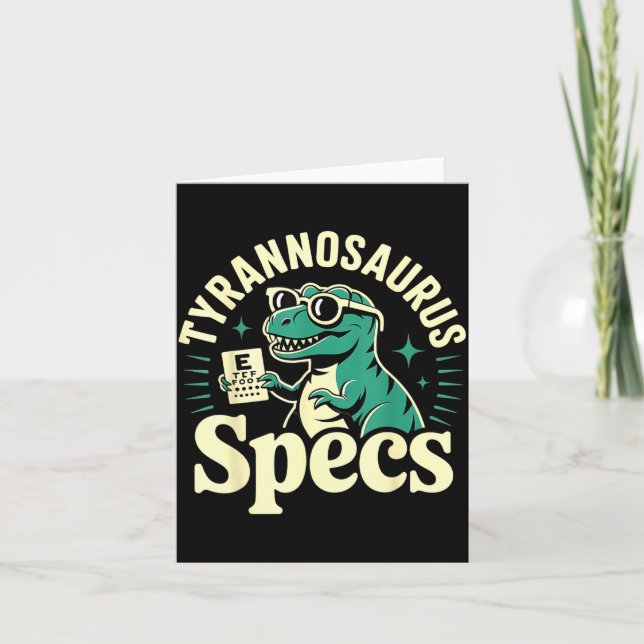 Tröja Optometri Dinosaurie Optiker Optometrist Kort (Framsida)