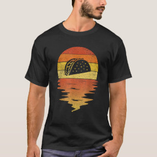 Tröja-skjorta - solnedgång 70-talets vintage Tacos T Shirt