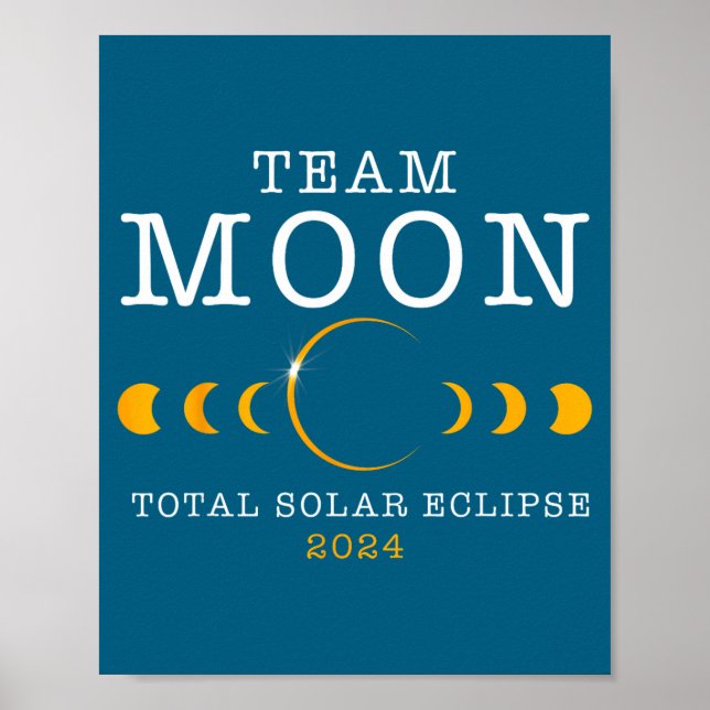 Tröja Solförmörkelse Team Mån Totalt Poster (Framsidan)