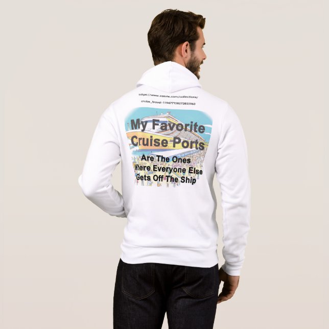 TRÖJA SVETT SHIRT - Mina Favorit Kryssningshamnar (Hel baksida)