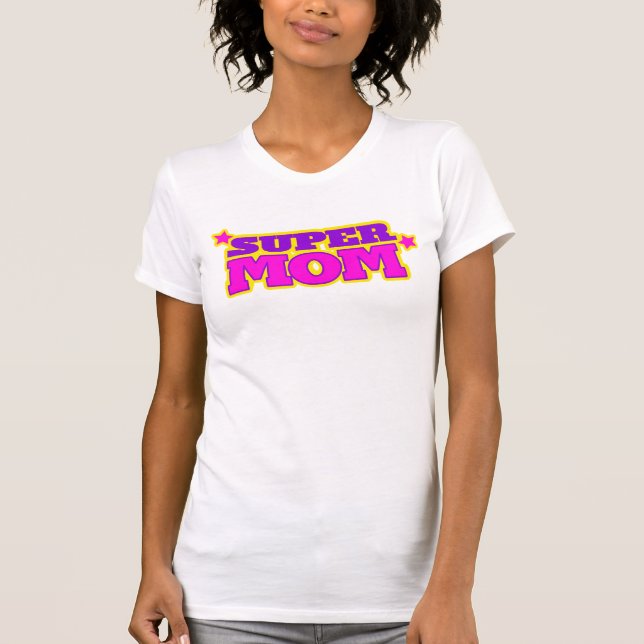 Tröja t-shirt för grafisk text i Toppen mamma (Framsida)