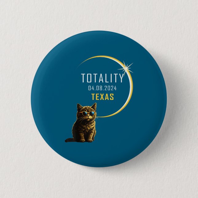 Tröja Texas Total Solförmörkelse Katt Knapp (Framsida)