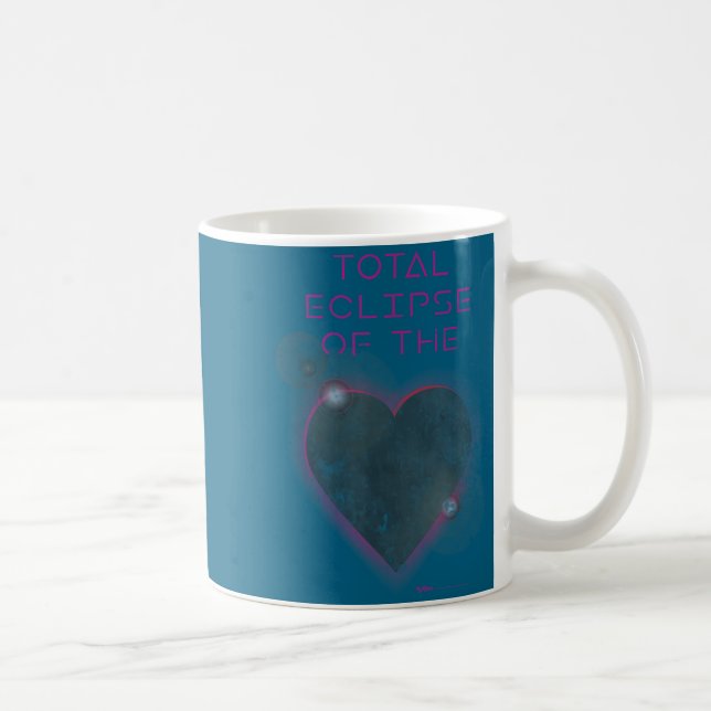 Tröja Total Eclipse Solar Heart Astronomi Kaffemugg (Höger)