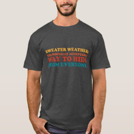 Tröja Väder Introvert Humor Slogan