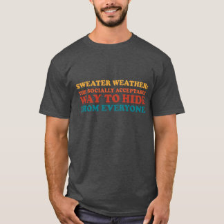 Tröja Väder Introvert Humor Slogan