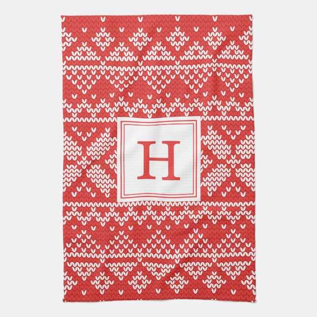 Tröja Väder | Monogram Högtid Kökshandduk (Vertikal)
