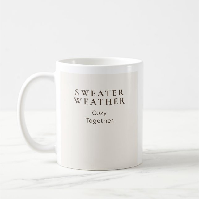 Tröja Väder Mysig Tillsammans  Kaffemugg (Vänster)