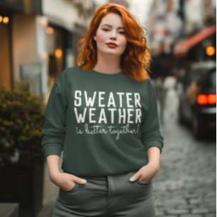 Tröja Väder Sweatshirt, Mysig Säsong Höststämning