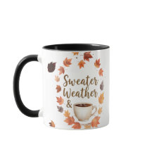 Tröja Väder & Varm Kaffe Mugg | Mysig Höstpresent