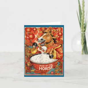 Tröja Zodiak Kinesisk Häst Ris Kort