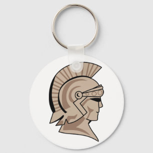 Trojan eller Spartan Mascot Nyckelring