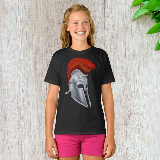 Trojan Helmet Girls T-Shirt (Skapare uppladdad)