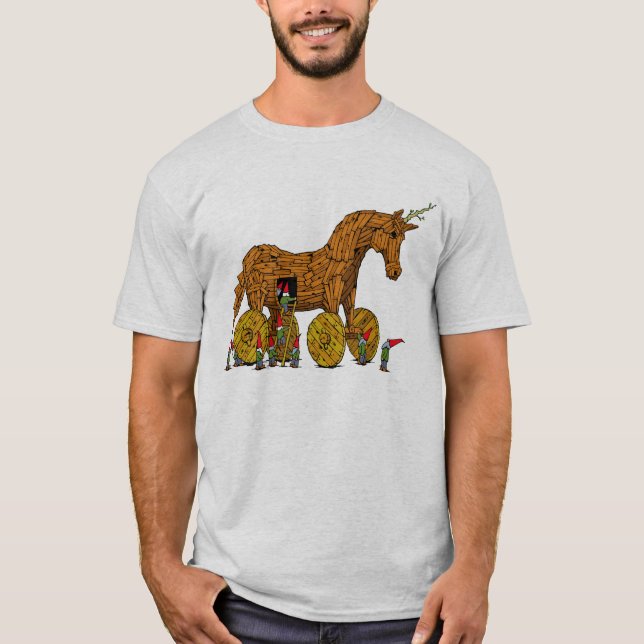 Trojan skjorta för Unicorn T Tee (Framsida)
