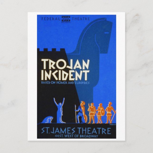 Trojanincidenten Vykort (Framsida)
