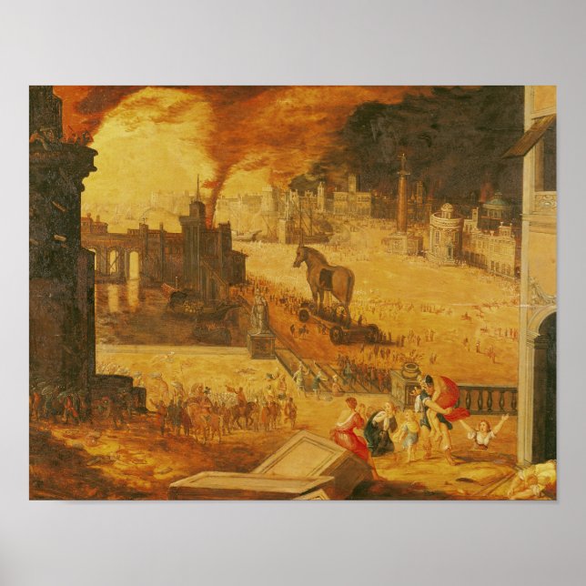 Trojans belägring poster (Framsidan)