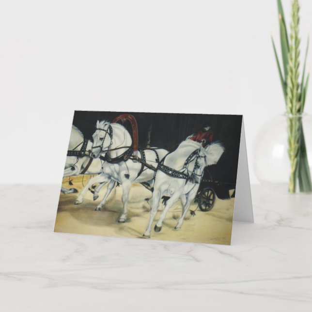 "Trojka" julkort Helgkort (Framsida)