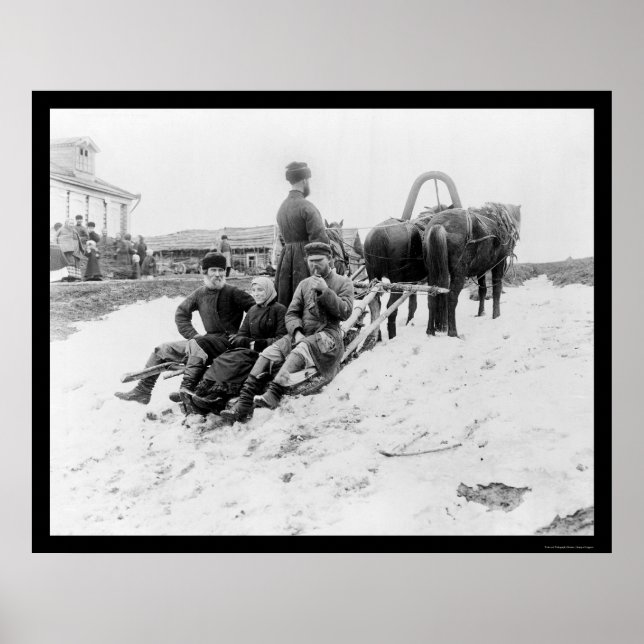 Trojka Travel i Ryssland 1880 Poster (Framsidan)